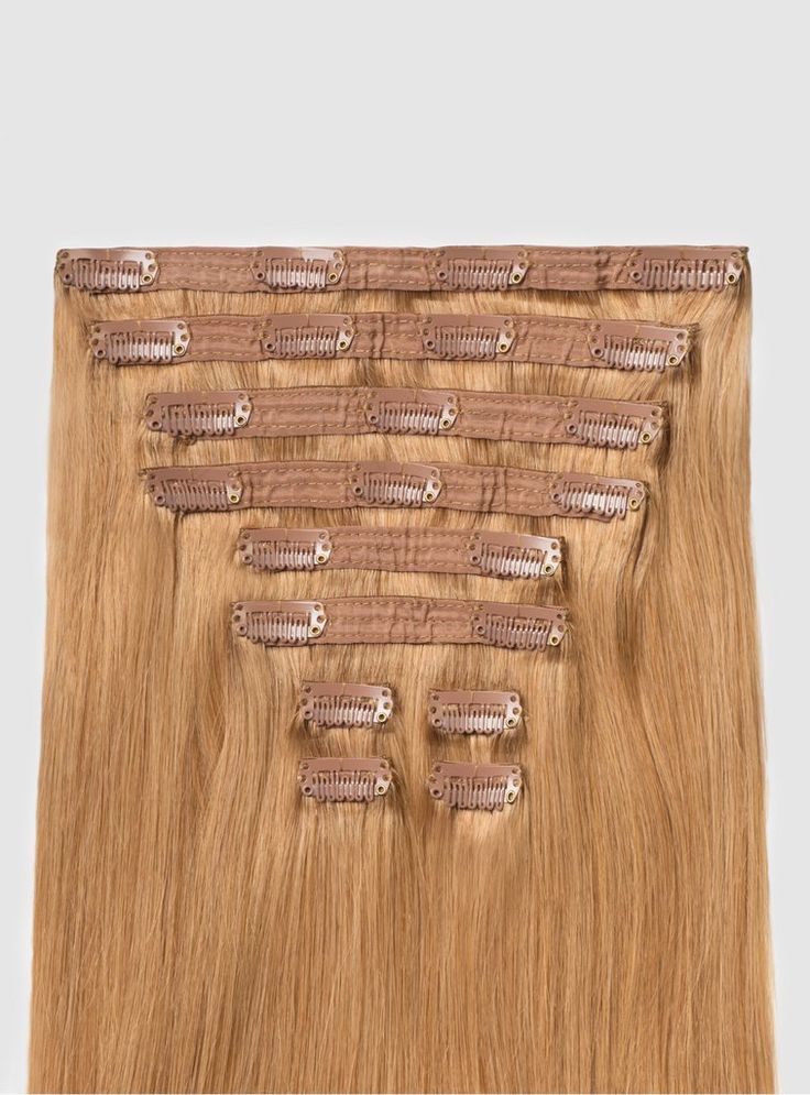 Clip in bone straight Natural Light Blonde Colors