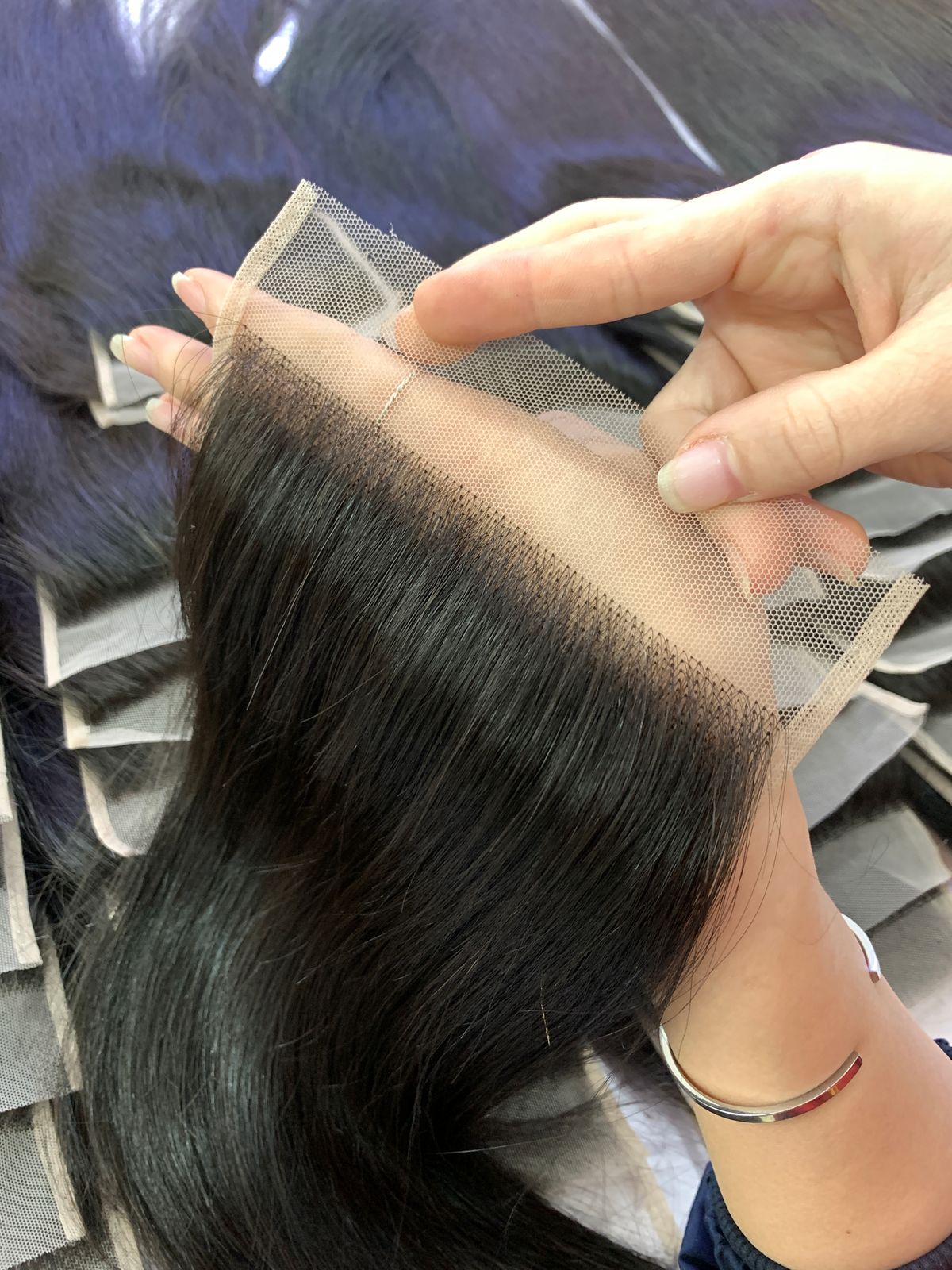 Closure 5×5 bone straight natural colors