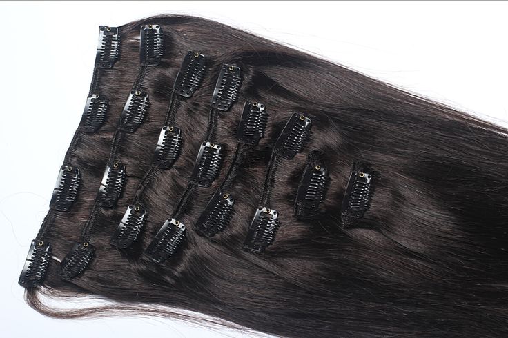 Clip in bone straight Natural Colors