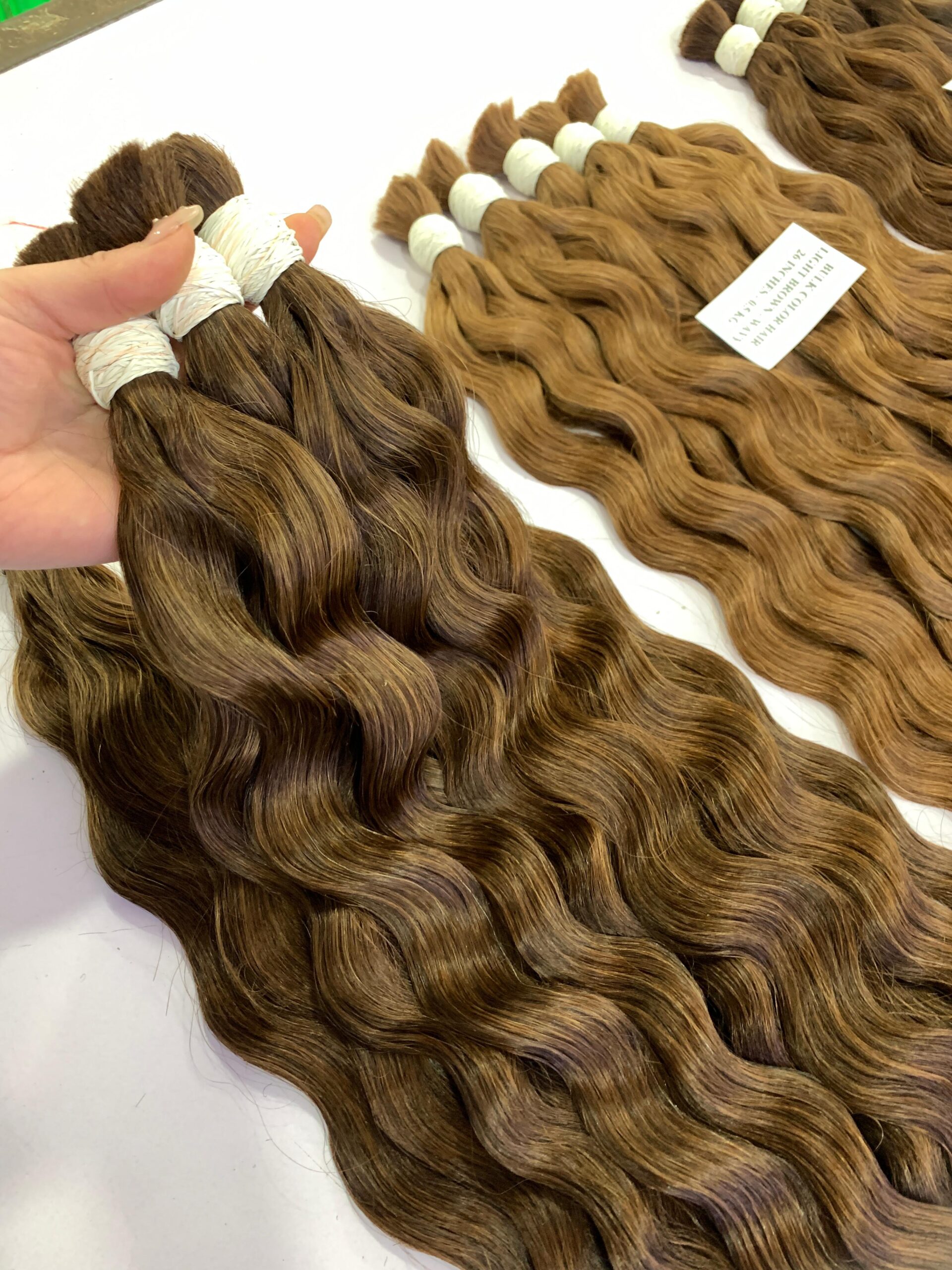 Bulk hair Baby Thin Water Wavy Colors