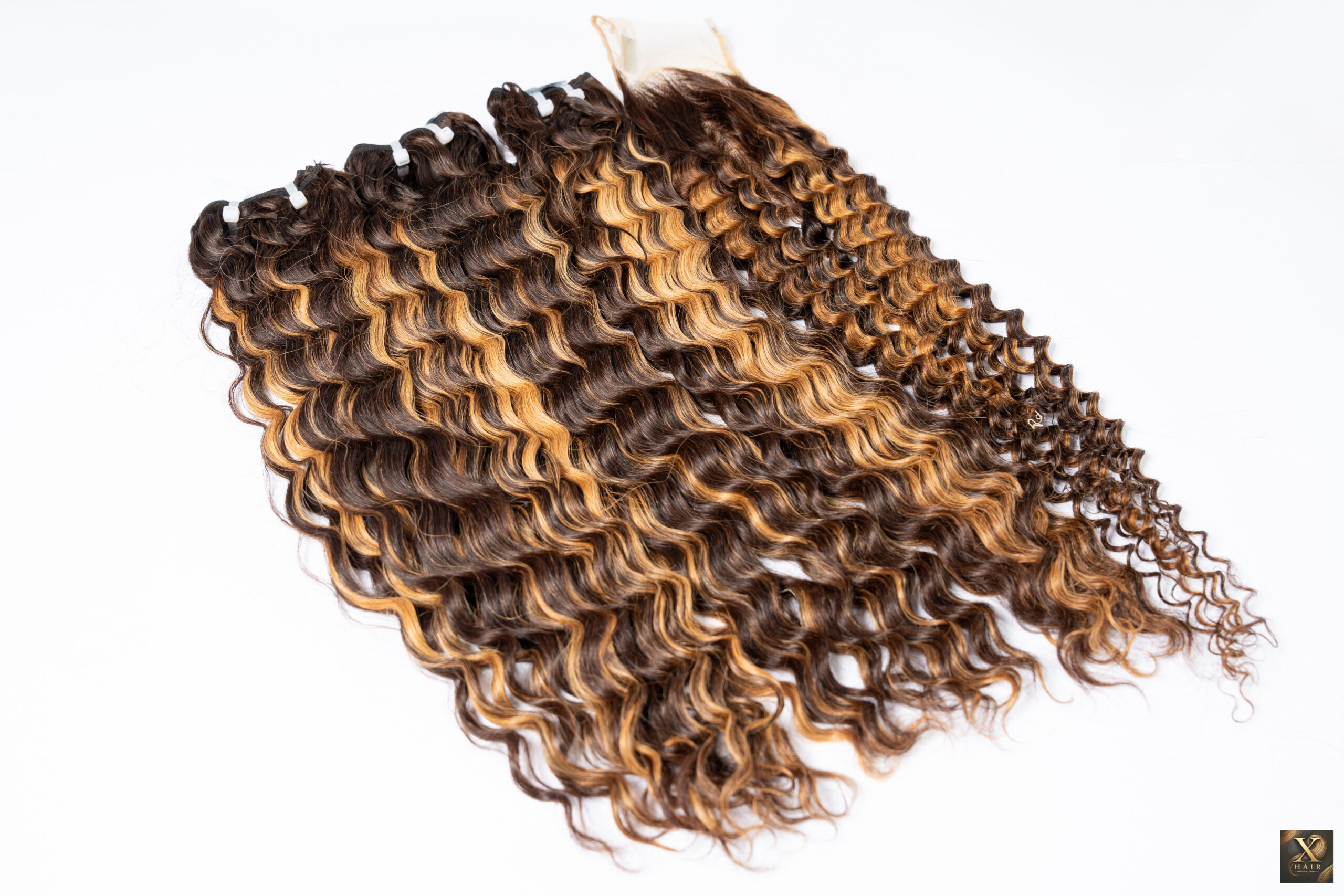 Weft Hair Deep wave Piano colors
