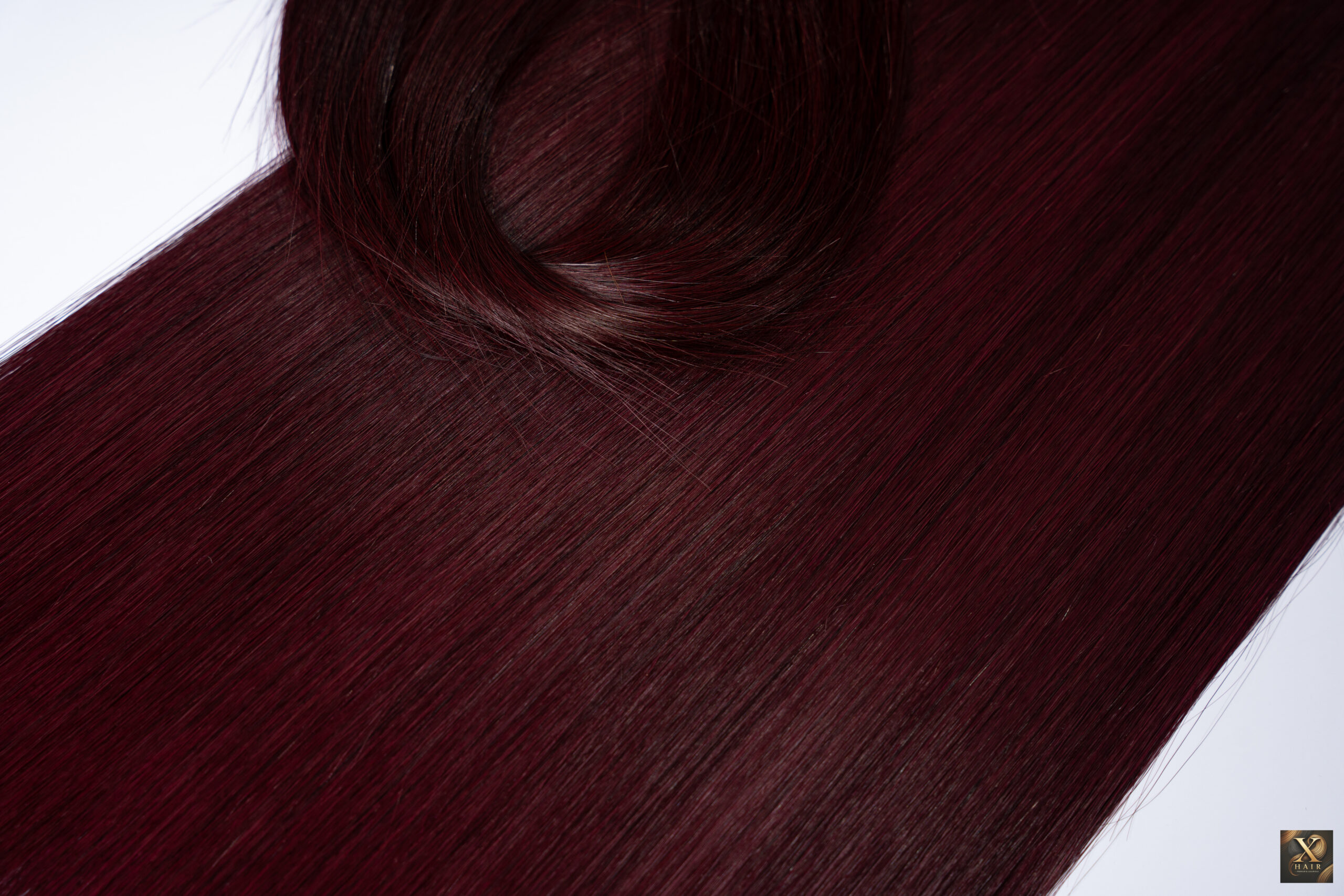 Weft Hair bone straight Burgundy colors