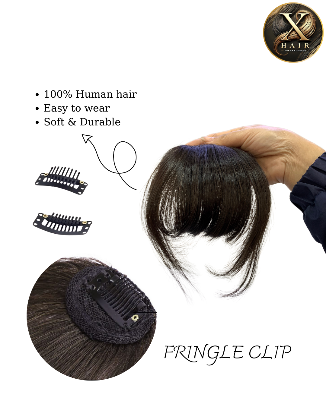 Clip in Bangs Natural Colors