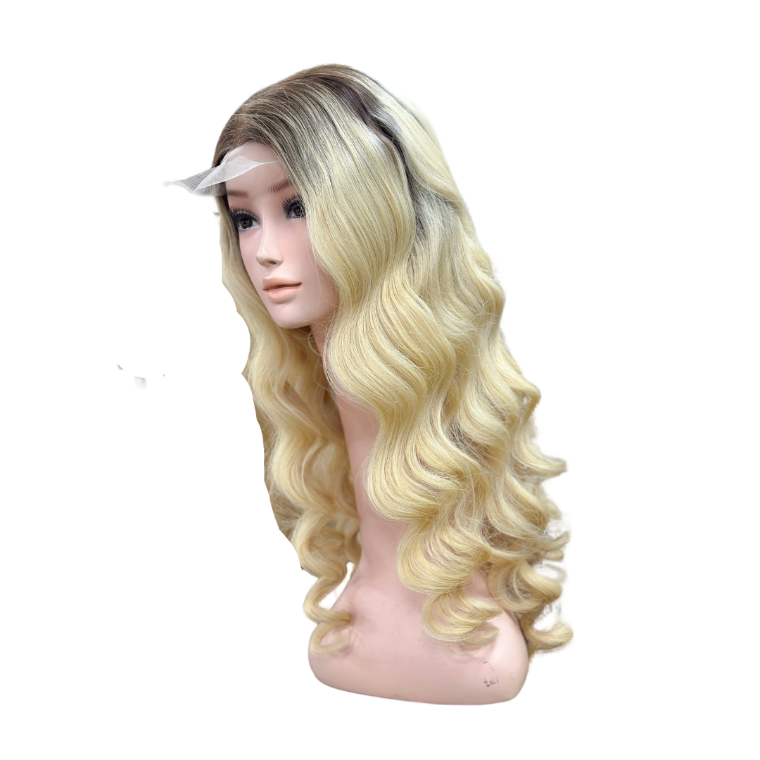 WIG Wavy wave blond colors