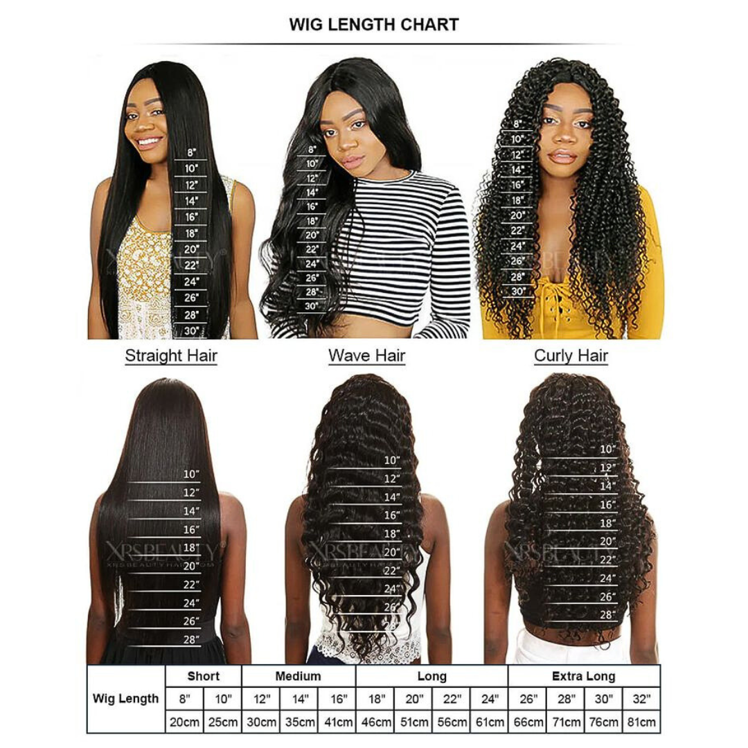 WIG bone straight natural colors