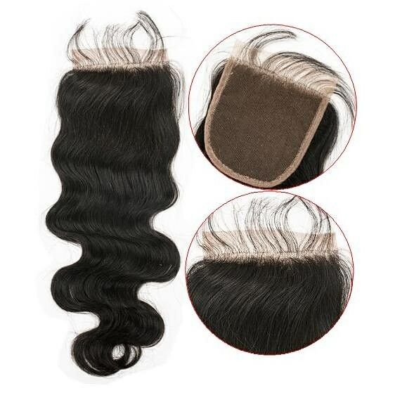 Closure 5×5 body wave natural colors