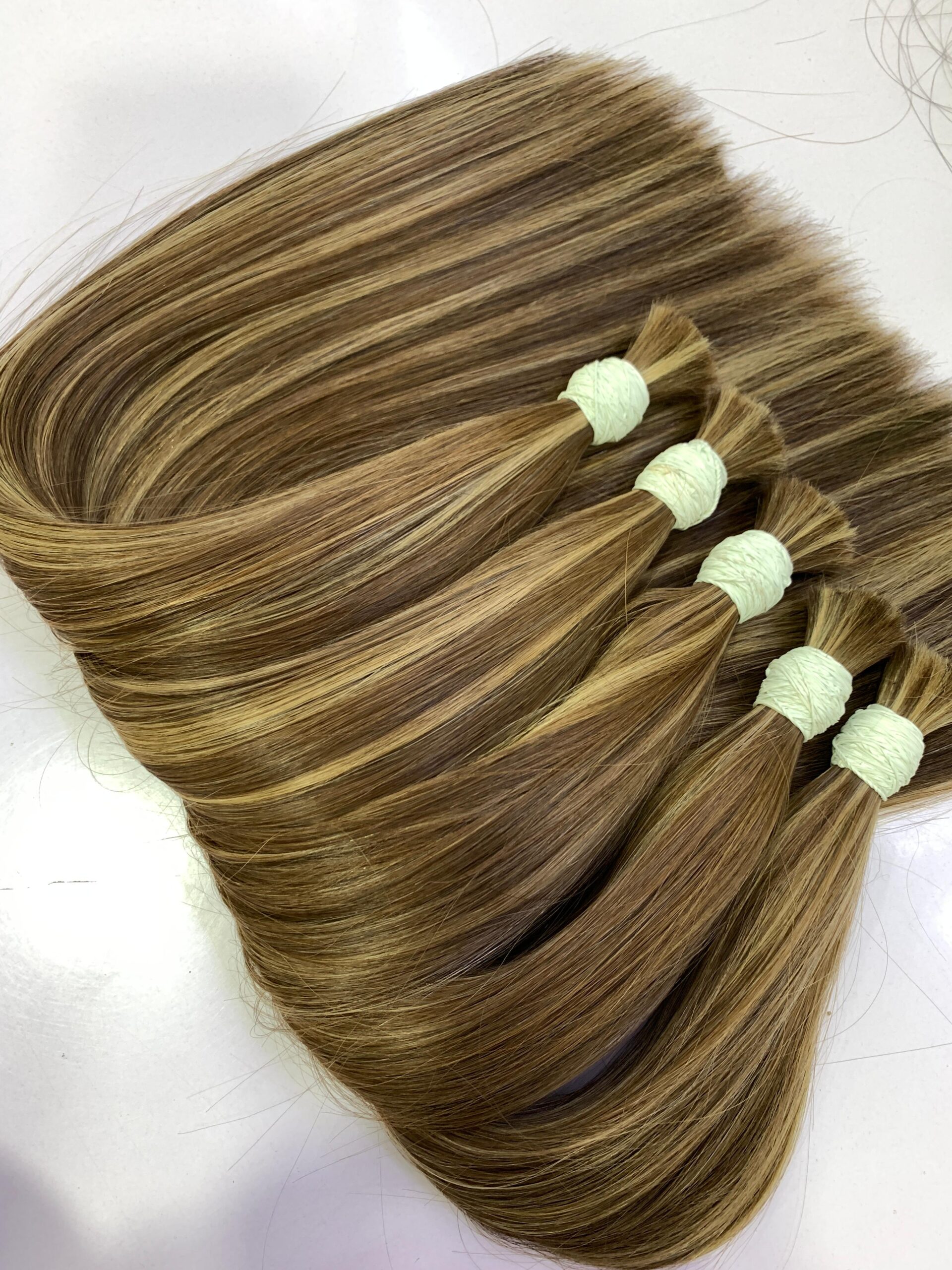 Bulk hair Bone straight Piano Colors
