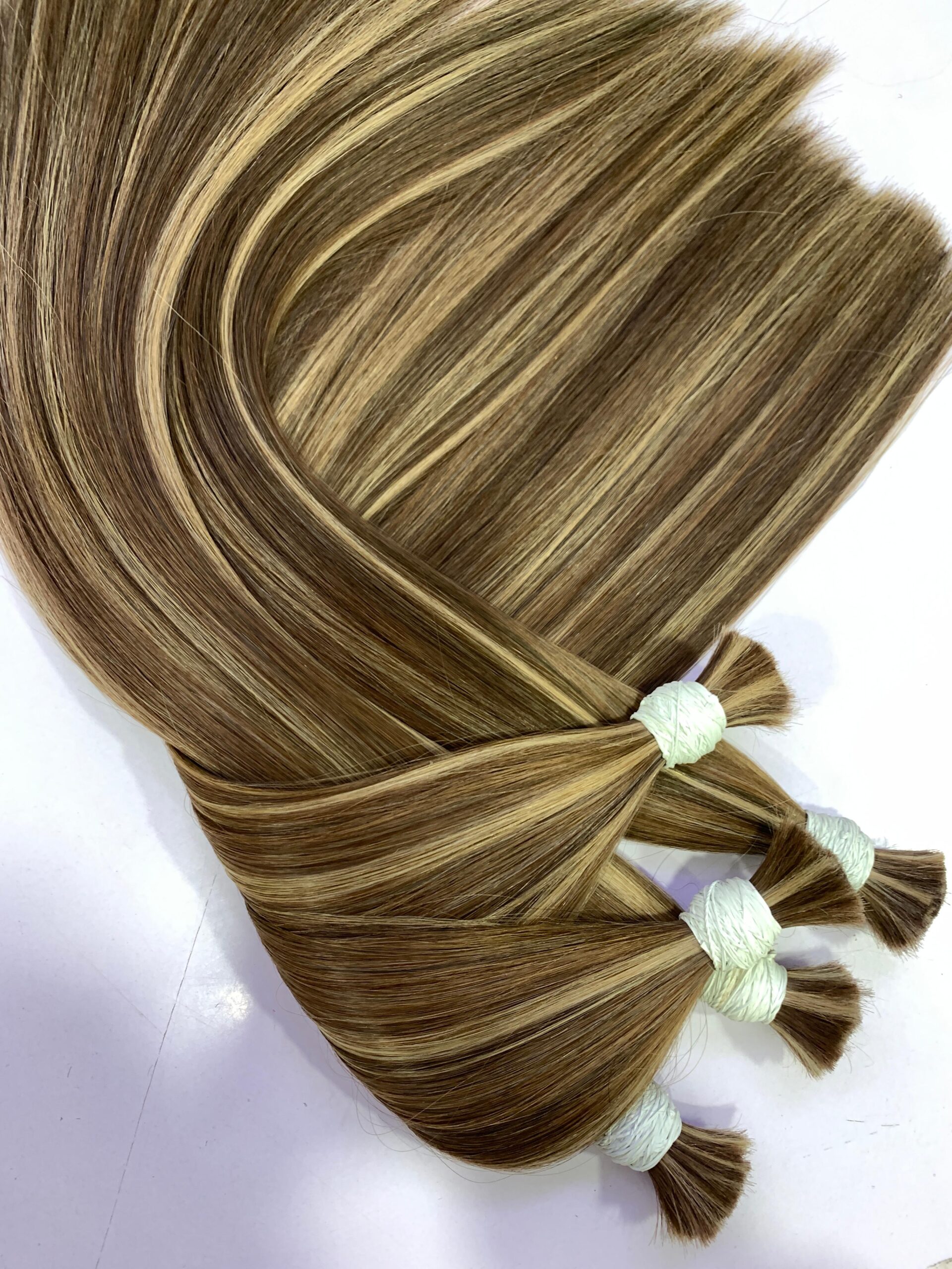 Bulk hair Bone straight Piano Colors