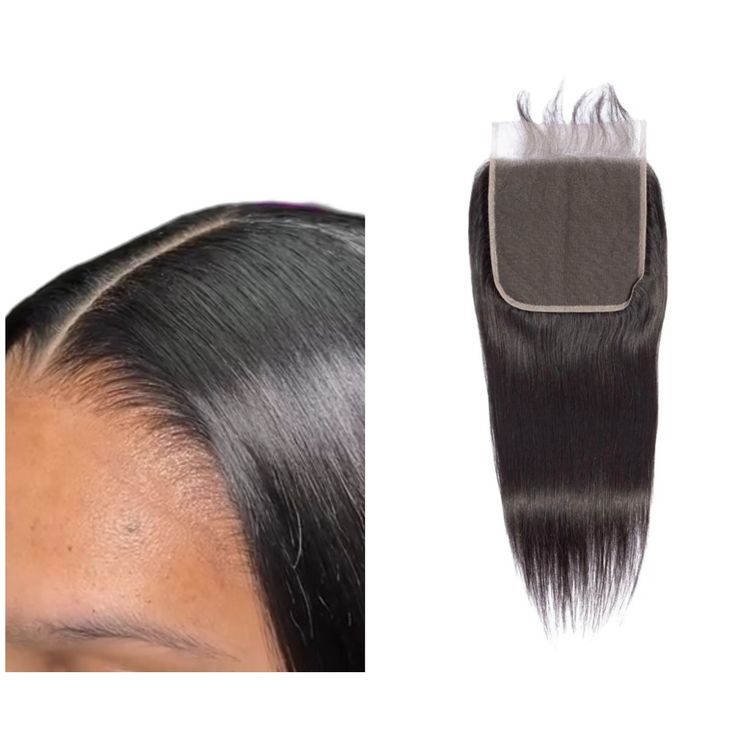 Closure 5×5 bone straight natural colors