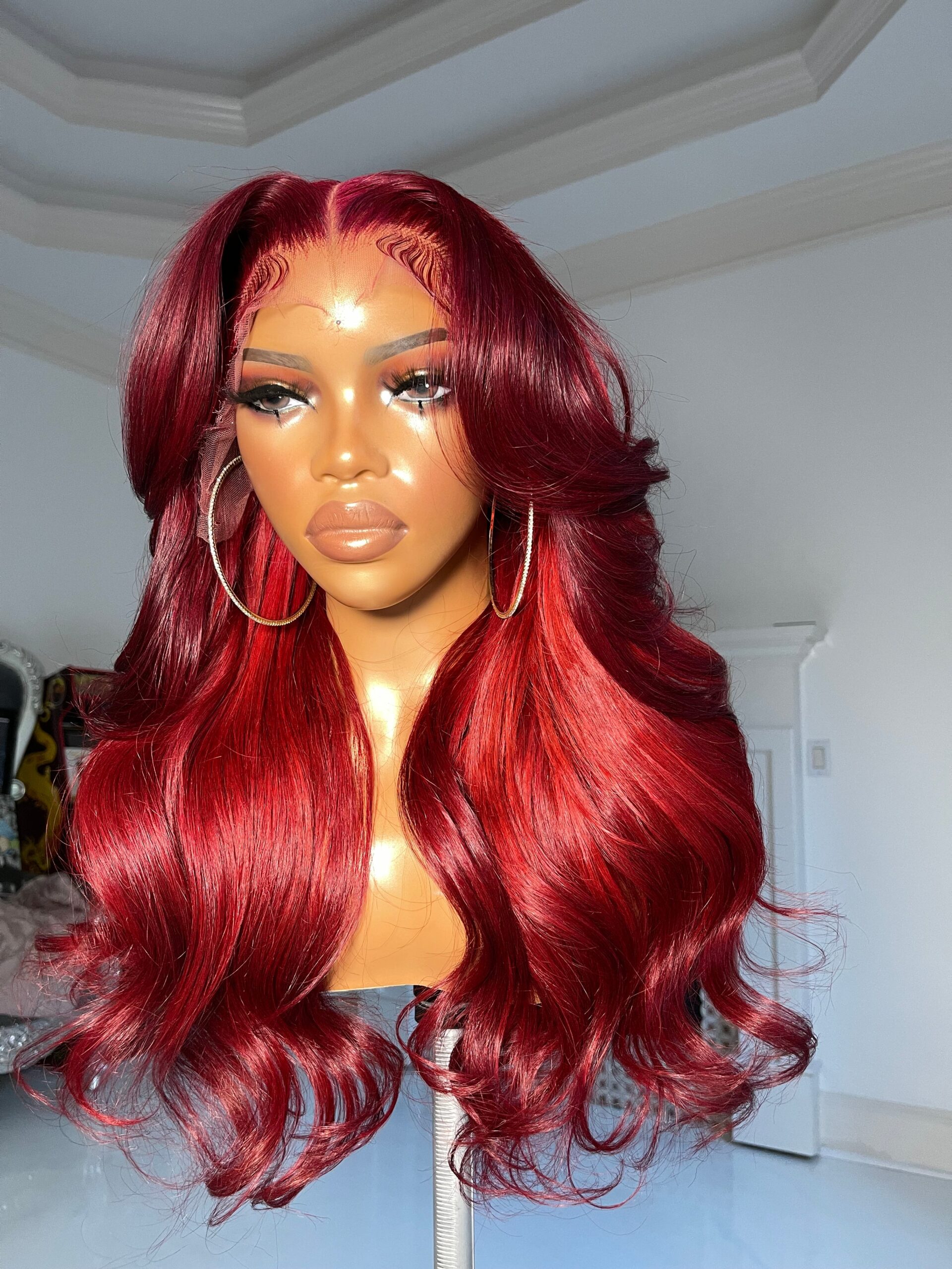 WIG Body wavy red colors