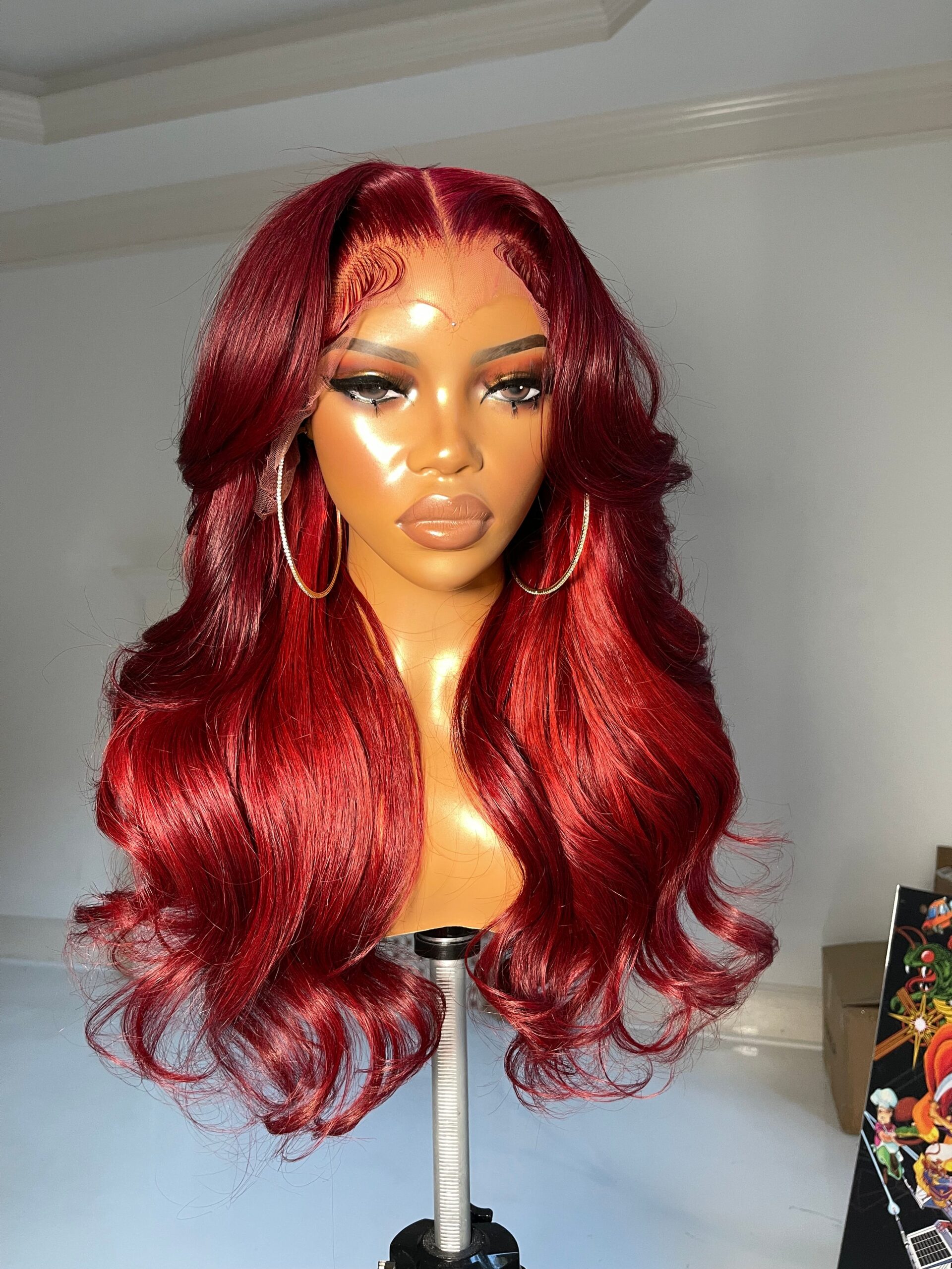 WIG Body wavy red colors
